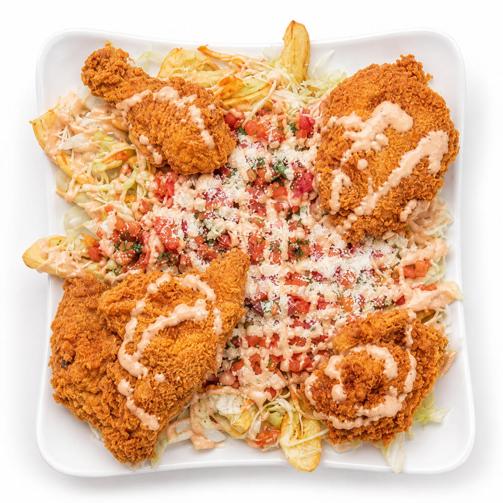 Pollo Con Tajadas